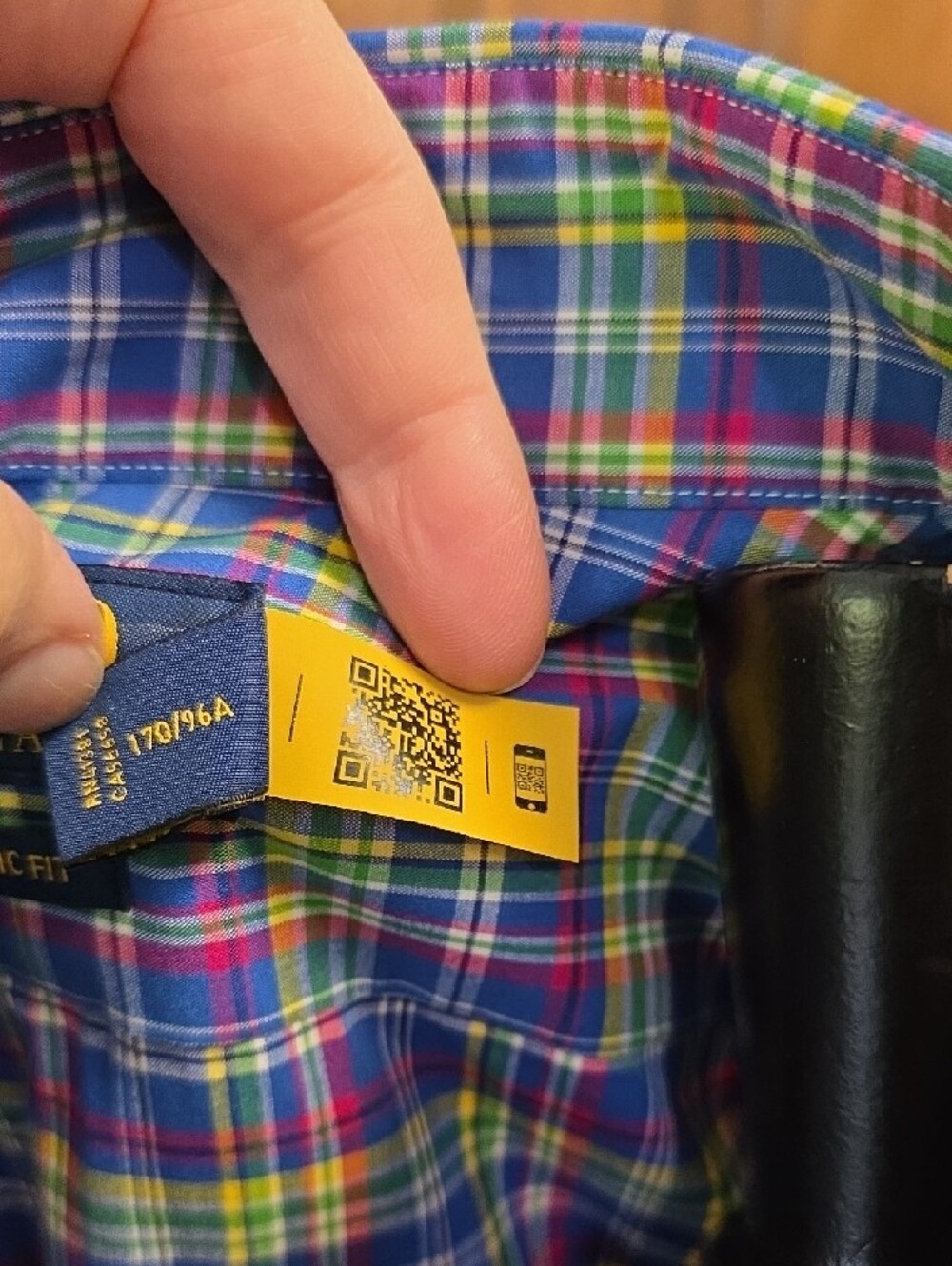 Ralph Lauren Multicolor Plaid Button-Down Shirt (Blue, Green, Yellow, Pink) - M - Picture 4 of 9